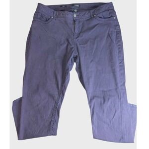 ANA A NEW APPROACH Woman Skinny Jeans Purple Size 20W Plus Stretch Cotton‎ Blend